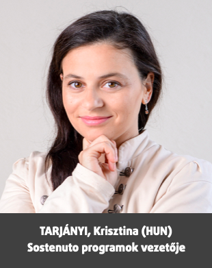 TARJÁNYI Krisztina, Sostenuto programok vezetője